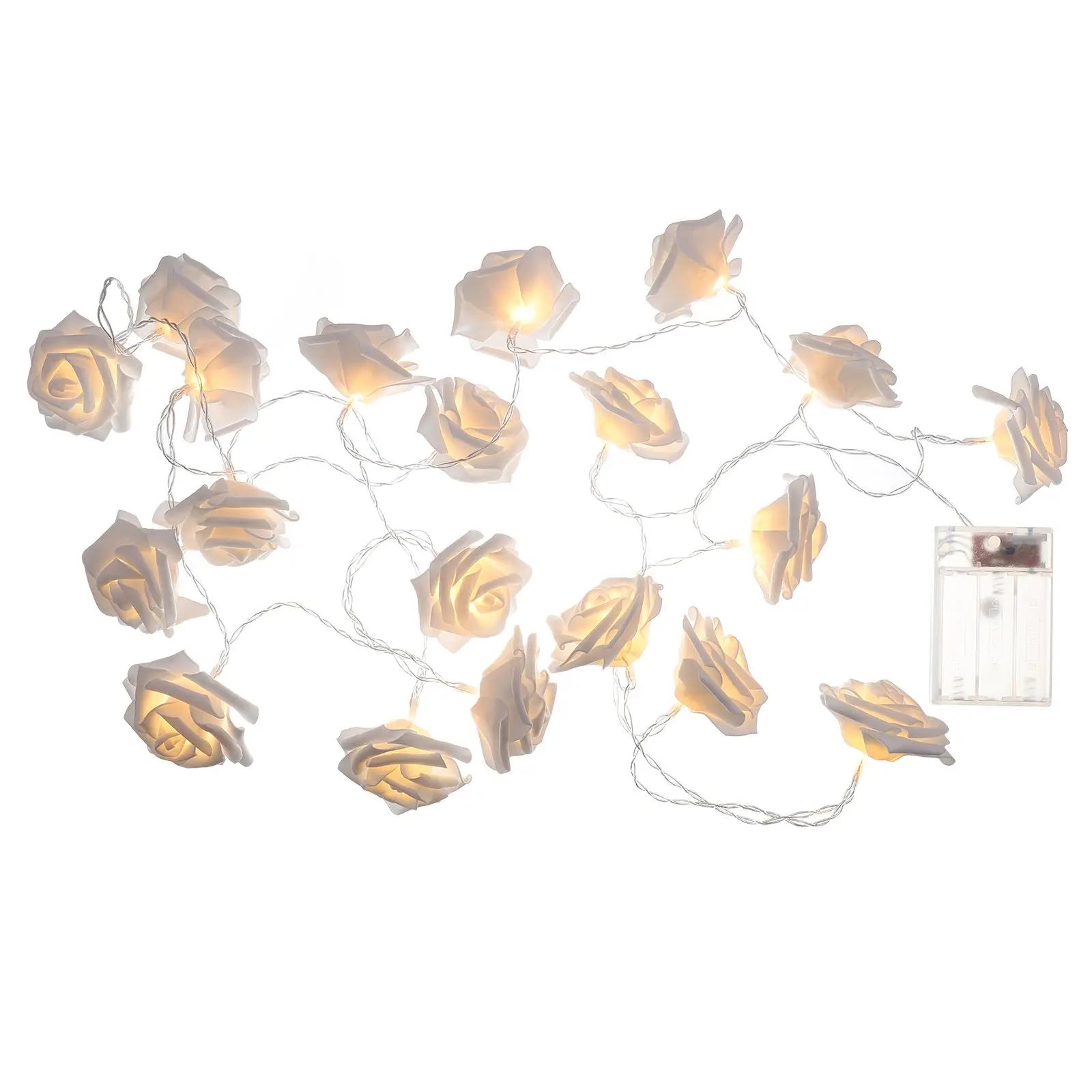 Rose Flower String Lights Decorative Plastic Lamp Beads Reusable Eco Friendly Party Bedroom Outdoor DIY Decor Elegant Shape
Rose Flower String Lights Decorative Plastic Lamp Beads Reusable Eco Friendly Party Bedroom Outdoor DIY Decor Elegant Shape