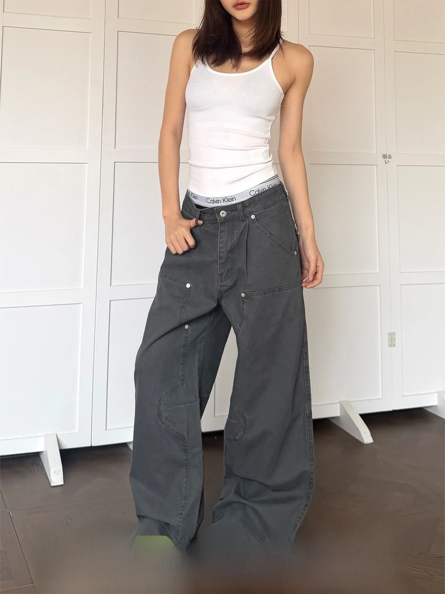 Don Cry Vintage Washed Men's And Women's Workwear Pants Loose Wide Leg Casual Trousers Cotton Straight Cut Durable
Don Cry Vintage Washed Men's And Women's Workwear Pants Loose Wide Leg Casual Trousers Cotton Straight Cut Durable