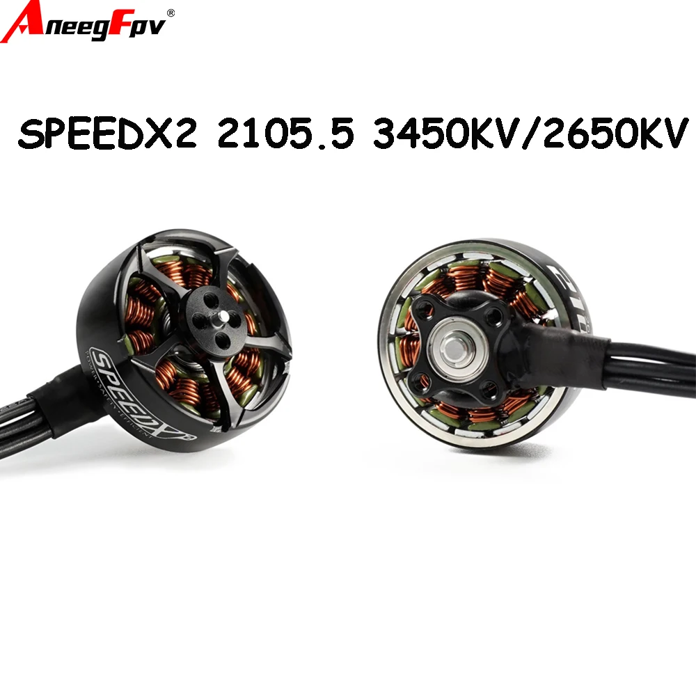 GEPRC SPEEDX2 2105.5 Brushless Motor 3450KV/ 2650KV 3-4S Motor 1.5mm for 3-5inch Toothpick Mini Long Range Drones RC Tools
GEPRC SPEEDX2 2105.5 Brushless Motor 3450KV/ 2650KV 3-4S Motor 1.5mm for 3-5inch Toothpick Mini Long Range Drones RC Tools