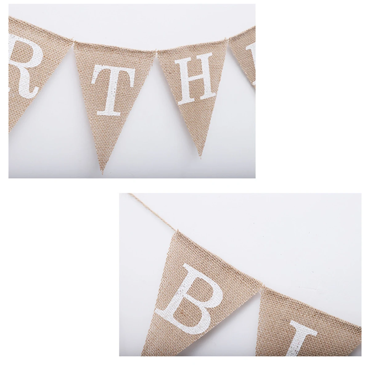 2M Birthday Banner Happy Birthday Bunting Decoration Party Flags Reusable Burlap Material Long String Bedroom Living Room
2M Birthday Banner Happy Birthday Bunting Decoration Party Flags Reusable Burlap Material Long String Bedroom Living Room