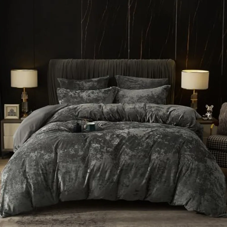 Truly Velvet Duvet Cover Set Queen Size, 3pcs Ultra Soft Breathable Comforter Cover Set, Luxury Cozy Flannel Duvet Cover with P
Truly Velvet Duvet Cover Set Queen Size, 3pcs Ultra Soft Breathable Comforter Cover Set, Luxury Cozy Flannel Duvet Cover with P