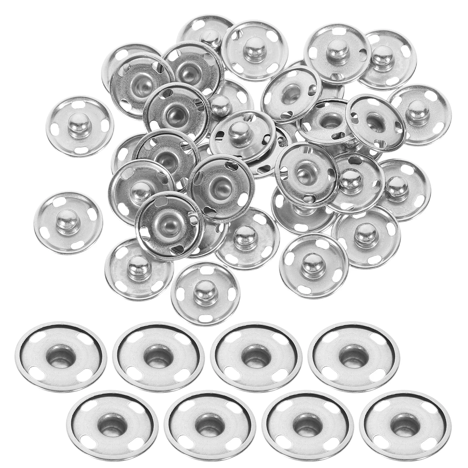50 set Metal Snaps Fasteners Brass Press Studs Buttons Sew On Snaps Clothing Accessories Snap Fastening For Coats Jackets
50 set Metal Snaps Fasteners Brass Press Studs Buttons Sew On Snaps Clothing Accessories Snap Fastening For Coats Jackets