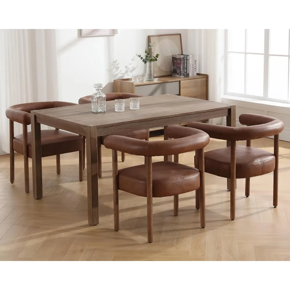 Mid Century Modern Barrel Dining Chairs , Farmhouse Upholstered Kitchen & Dining Room Chairs with Arms
Mid Century Modern Barrel Dining Chairs , Farmhouse Upholstered Kitchen & Dining Room Chairs with Arms