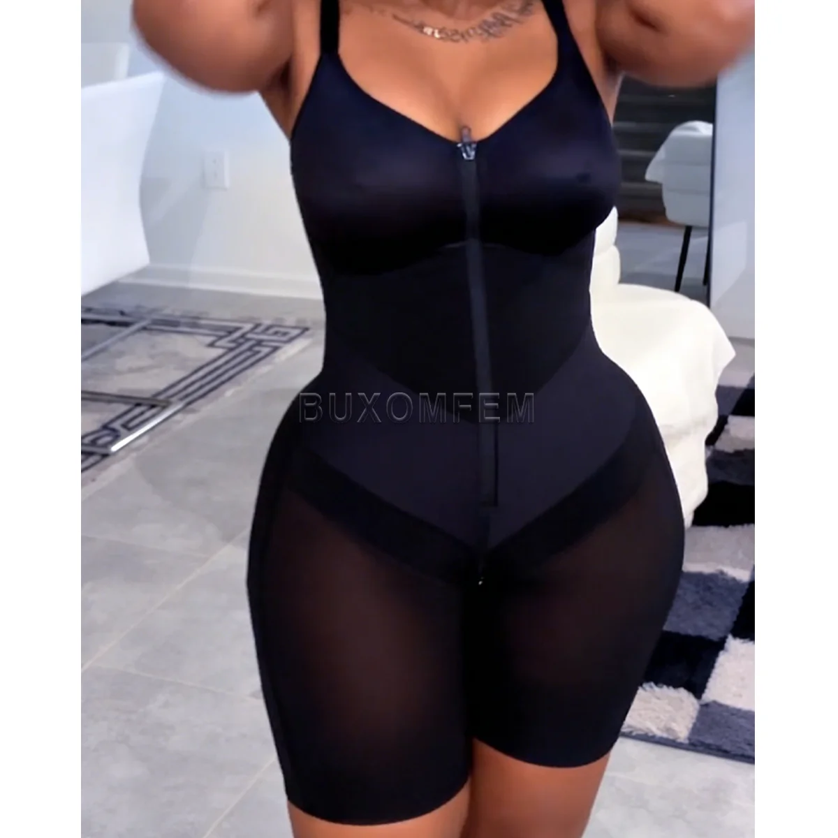 Women's Lightly Shaped Tummy Control Shaper Ladies Compression Sleeveless Shapewear Front-Zippered Seamless Bodysuits Underwear
Women's Lightly Shaped Tummy Control Shaper Ladies Compression Sleeveless Shapewear Front-Zippered Seamless Bodysuits Underwear