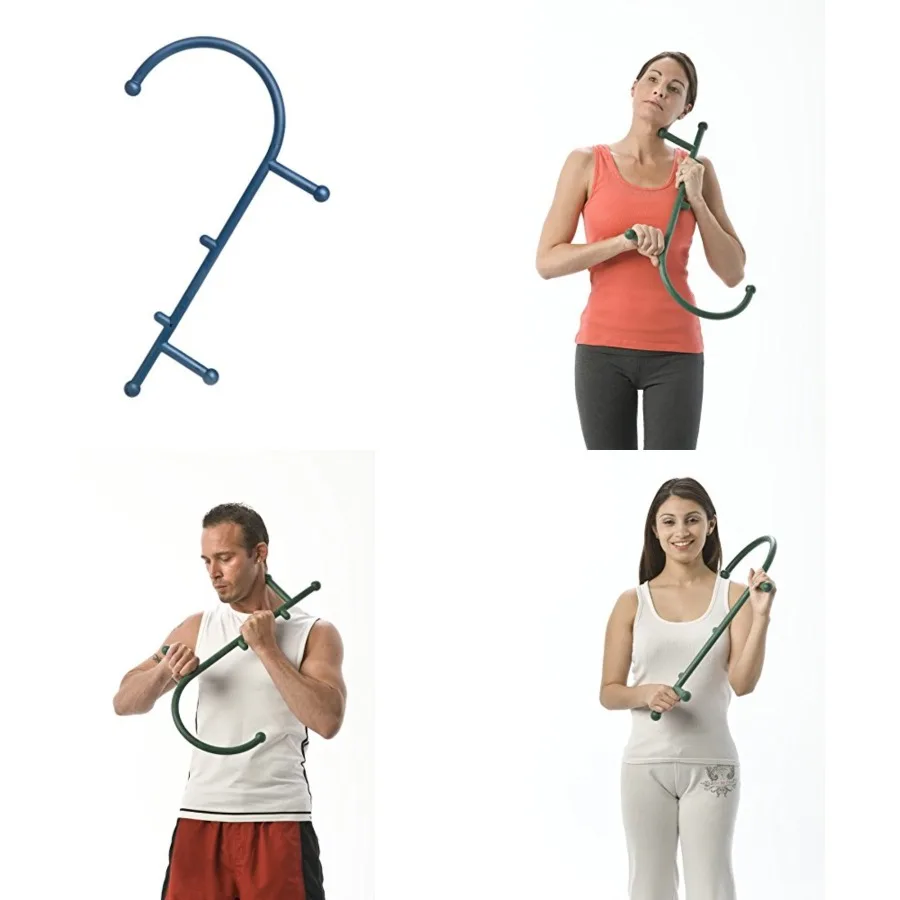 Massager, Cane shaped massager for easing aches and pains 6 treatment balls for total body massage Measures 24 X 15 X 1 Eliminate painful knots in your muscles on your own Ideal after strenuous activities or for relaxation anytime (Blue)
Massager, Cane shaped massager for easing aches and pains 6 treatment balls for total body massage Measures 24 X 15 X 1 Eliminate painful knots in your muscles on your own Ideal after strenuous activities or for relaxation anytime (Blue)