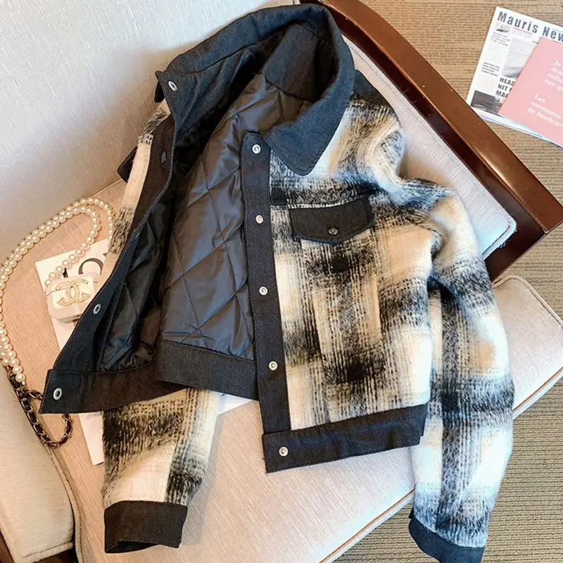 Женское хлопковое фланелевое пальто-жакет в клетку для осени и зимы, бренд Little France, для повседневной носки, с глянцевой поверхностью
Женское хлопковое фланелевое пальто-жакет в клетку для осени и зимы, бренд Little France, для повседневной носки, с глянцевой поверхностью