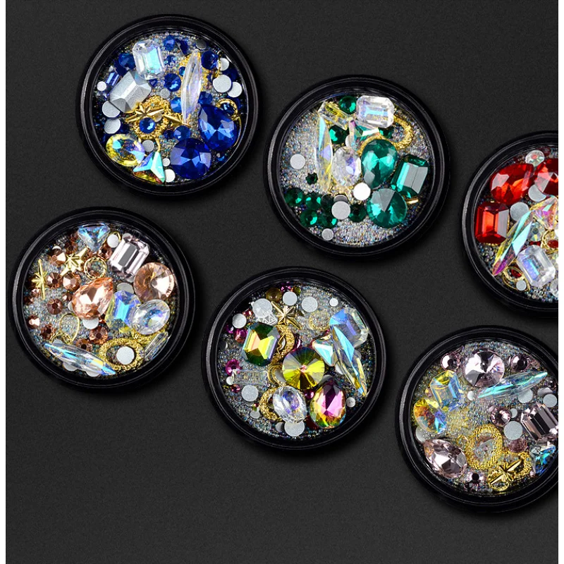 1 Box AB Transparent Sharp Bottom Glass Nail Rhinestones Crystals Stones Shiny Gem Manicure Nails Art Decorations
1 Box AB Transparent Sharp Bottom Glass Nail Rhinestones Crystals Stones Shiny Gem Manicure Nails Art Decorations