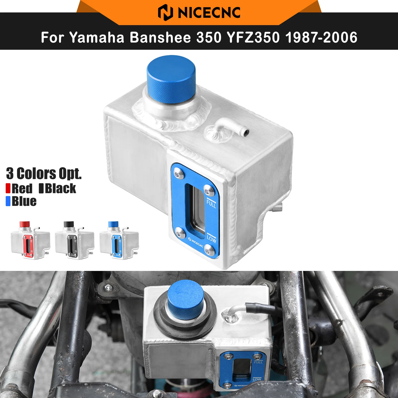 NICECNC Coolant Reservoir Expansion Tank For Yamaha Banshee 350 YFZ350 1987-2006 Replace 2GU-21871-00-00 With Sight Window ATV
NICECNC Coolant Reservoir Expansion Tank For Yamaha Banshee 350 YFZ350 1987-2006 Replace 2GU-21871-00-00 With Sight Window ATV