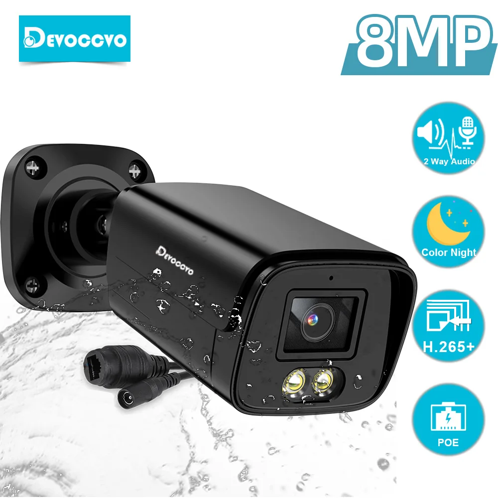 4K Full Color Night Vision POE CCTV Video Surveillance Camera Outdoor Bullet Security Cam 8MP Two way Audio POE IP Camera H.265
4K Full Color Night Vision POE CCTV Video Surveillance Camera Outdoor Bullet Security Cam 8MP Two way Audio POE IP Camera H.265