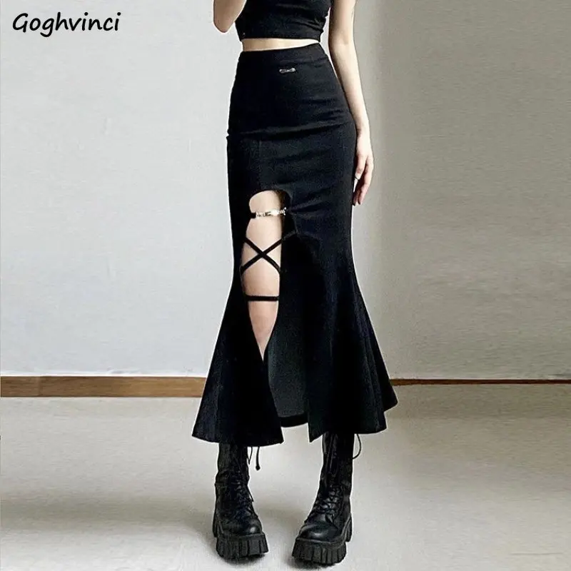 Trumpet Midi Skirts Women Chic Cool New Spring Simple Slim Sexy American Style Streetwear High Waist Popular Faldas Mujer Gothic
Trumpet Midi Skirts Women Chic Cool New Spring Simple Slim Sexy American Style Streetwear High Waist Popular Faldas Mujer Gothic