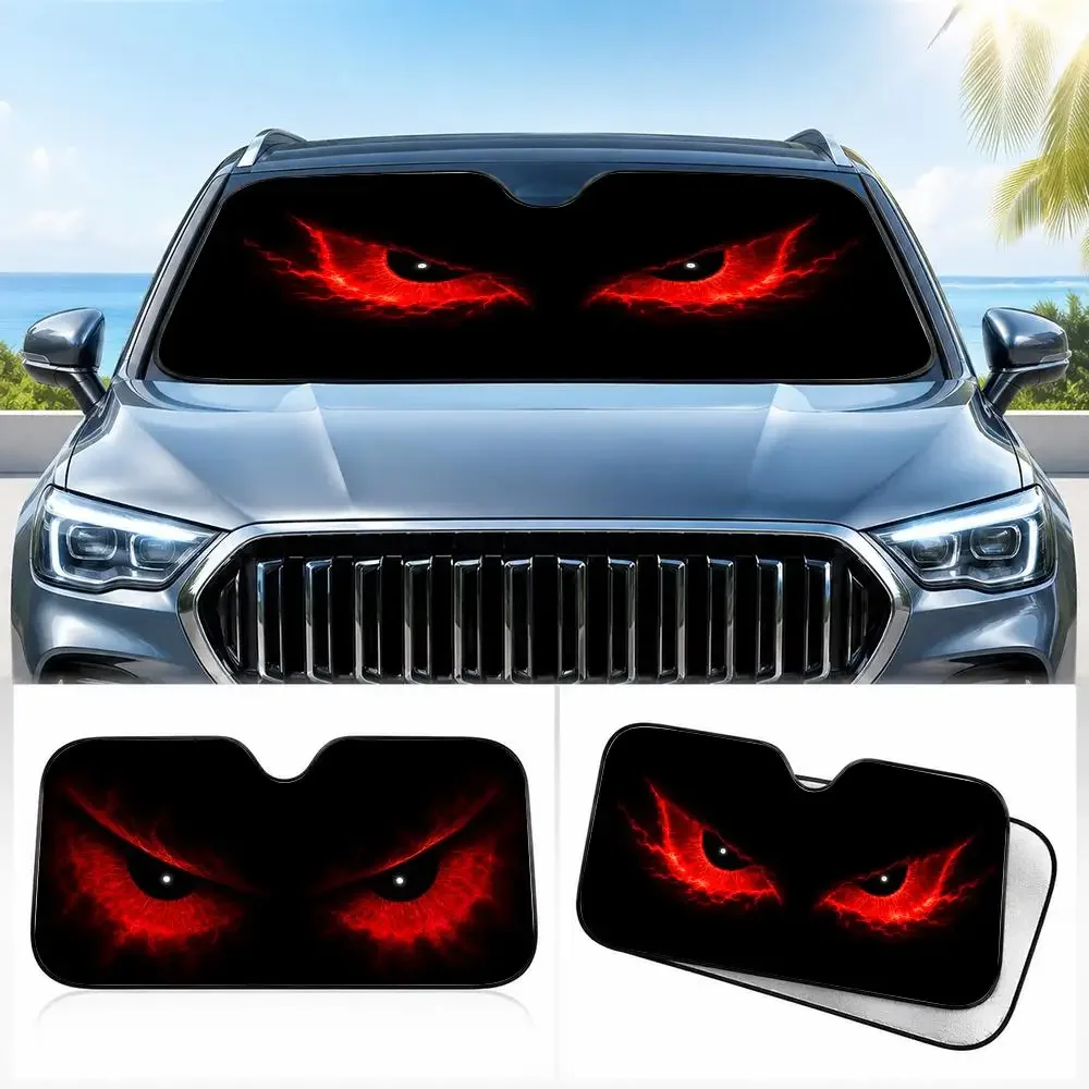 Red Long Eyebrow Eye Sun Visor Car Windshield Sunshade UV Protection Reflective Foldable Heat Insulation Cover
Red Long Eyebrow Eye Sun Visor Car Windshield Sunshade UV Protection Reflective Foldable Heat Insulation Cover