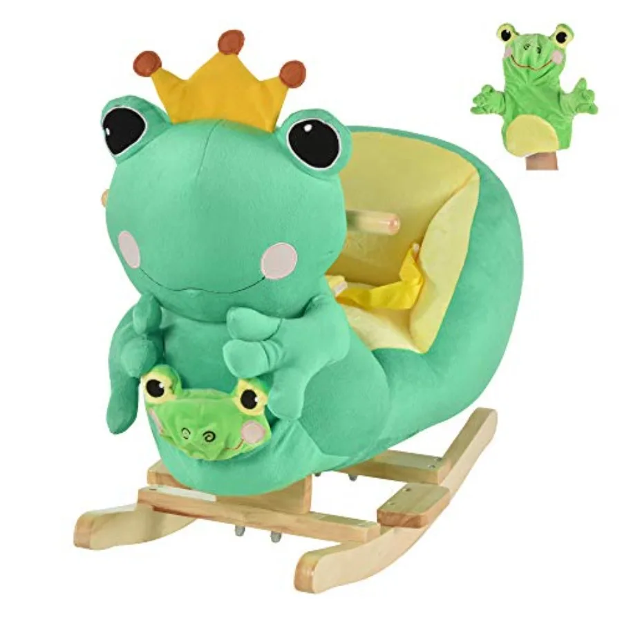 Ride-On Rocking Horse Toy Frog Style Rocker with Fun Music Seat Belt and Soft Plush Fabric Hand Puppet for -36 Months
Ride-On Rocking Horse Toy Frog Style Rocker with Fun Music Seat Belt and Soft Plush Fabric Hand Puppet for -36 Months