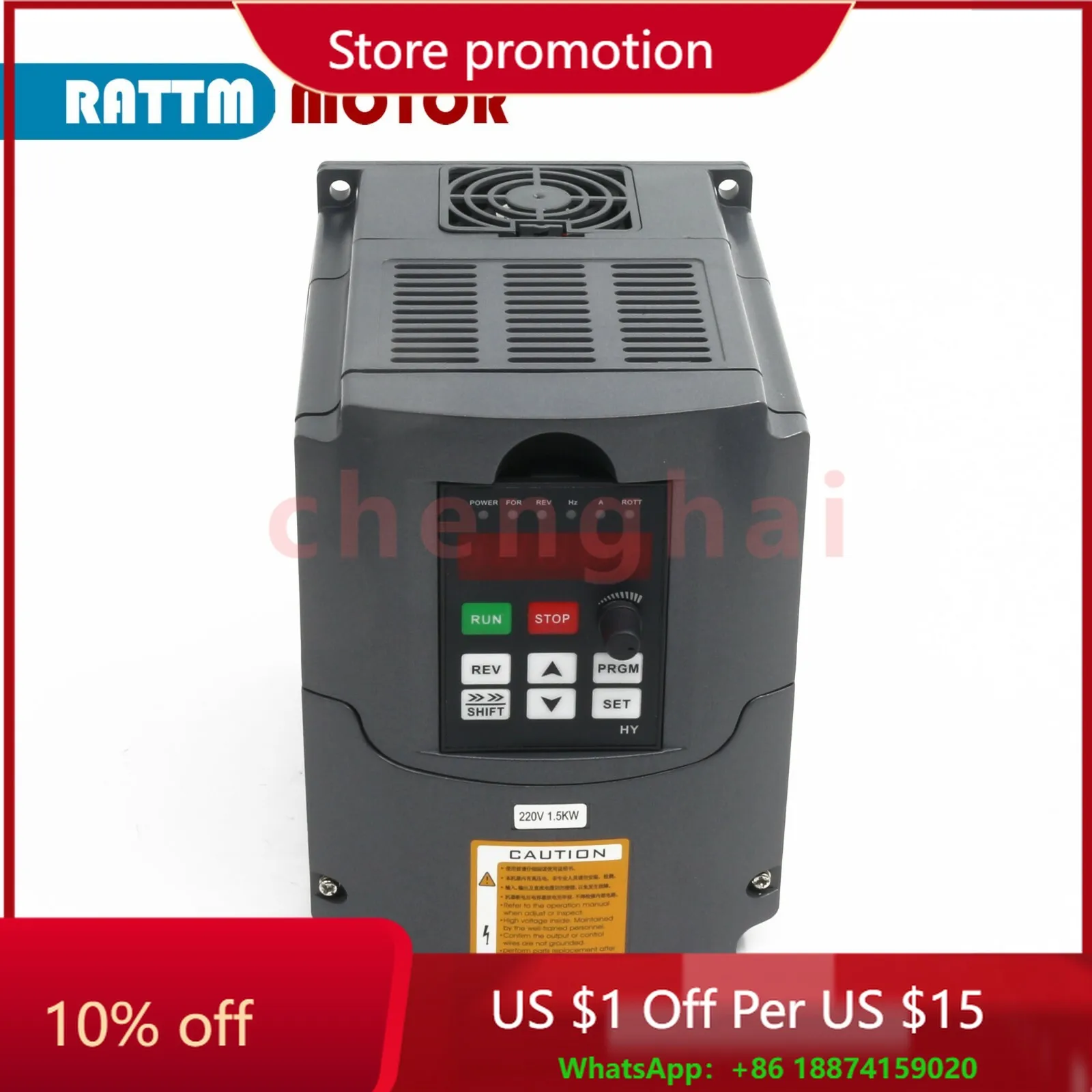 HY 1.5KW Variable Frequency Vector Inverter VFD 110V 220V 380V Numerical Control Speed Control-
HY 1.5KW Variable Frequency Vector Inverter VFD 110V 220V 380V Numerical Control Speed Control-