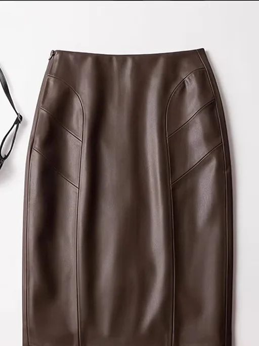 Женская кожаная юбка Haening с высокой талией, облегающая, до середины бедра, с разрезом, для офиса и повседневной носки
Женская кожаная юбка Haening с высокой талией, облегающая, до середины бедра, с разрезом, для офиса и повседневной носки