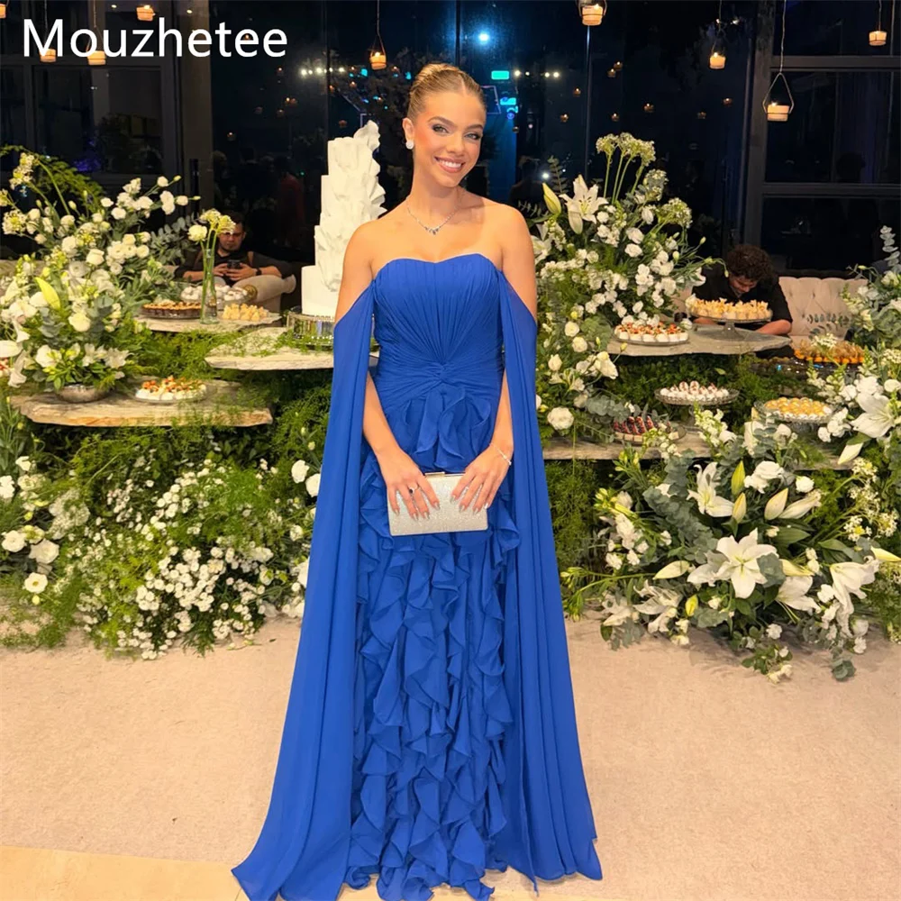 Mouzhetee Elegant A-Line Off The Shoulder Pleat Evening Dresses Formal Party Gowns for Women Simple Prom Gown Customized 2026
Mouzhetee Elegant A-Line Off The Shoulder Pleat Evening Dresses Formal Party Gowns for Women Simple Prom Gown Customized 2026
