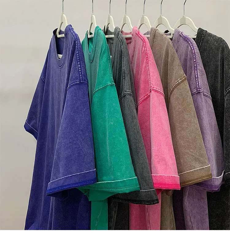 New Cotton Trend Batik Retro Loose Short Sleeve Fried Color Washing Water Old T-shirt Mens Couple Dopamine Top Oversized T Shirt
New Cotton Trend Batik Retro Loose Short Sleeve Fried Color Washing Water Old T-shirt Mens Couple Dopamine Top Oversized T Shirt