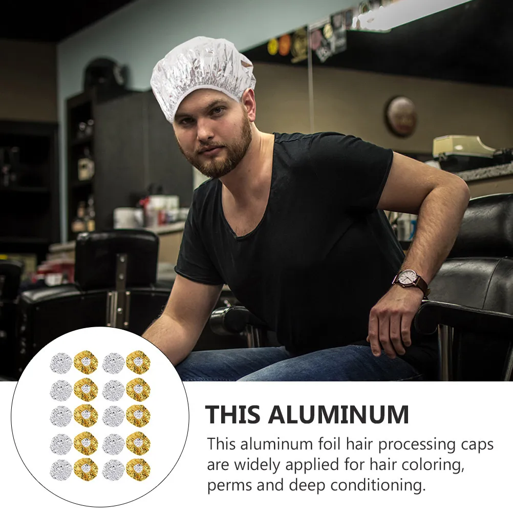 20 шт. многоразовых термошапок из алюминиевой фольги для окрашивания и химической завивки волос, для использования в салонах красоты
20 шт. многоразовых термошапок из алюминиевой фольги для окрашивания и химической завивки волос, для использования в салонах красоты