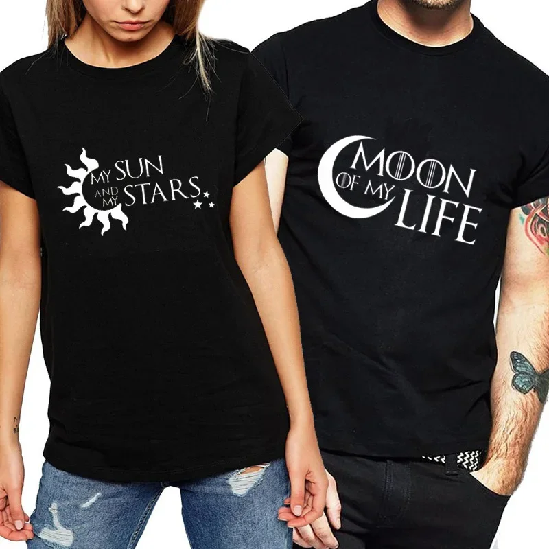My Sun and Moon Print Couple T Shirt Lovers Short Sleeve O Neck Loose Tshirt Fashion Woman Man Tee Shirt Tops Clothes
My Sun and Moon Print Couple T Shirt Lovers Short Sleeve O Neck Loose Tshirt Fashion Woman Man Tee Shirt Tops Clothes