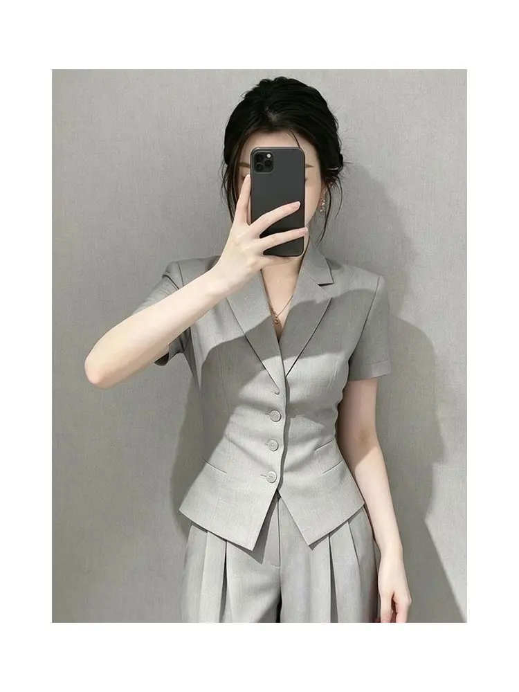 Business Casual Women's Summer Suit Set Commute Ready Two-Piece Ensemble High Waist Pants Quality Craftsmanship Professional ...
Business Casual Women's Summer Suit Set Commute Ready Two-Piece Ensemble High Waist Pants Quality Craftsmanship Professional ...