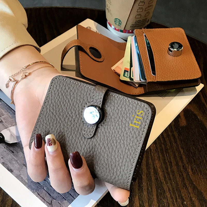 Fashion Cow Leather Card Bag Women Business Card Holder With Belt Large Capacity Small Credit Card Business Card Wallet
Fashion Cow Leather Card Bag Women Business Card Holder With Belt Large Capacity Small Credit Card Business Card Wallet