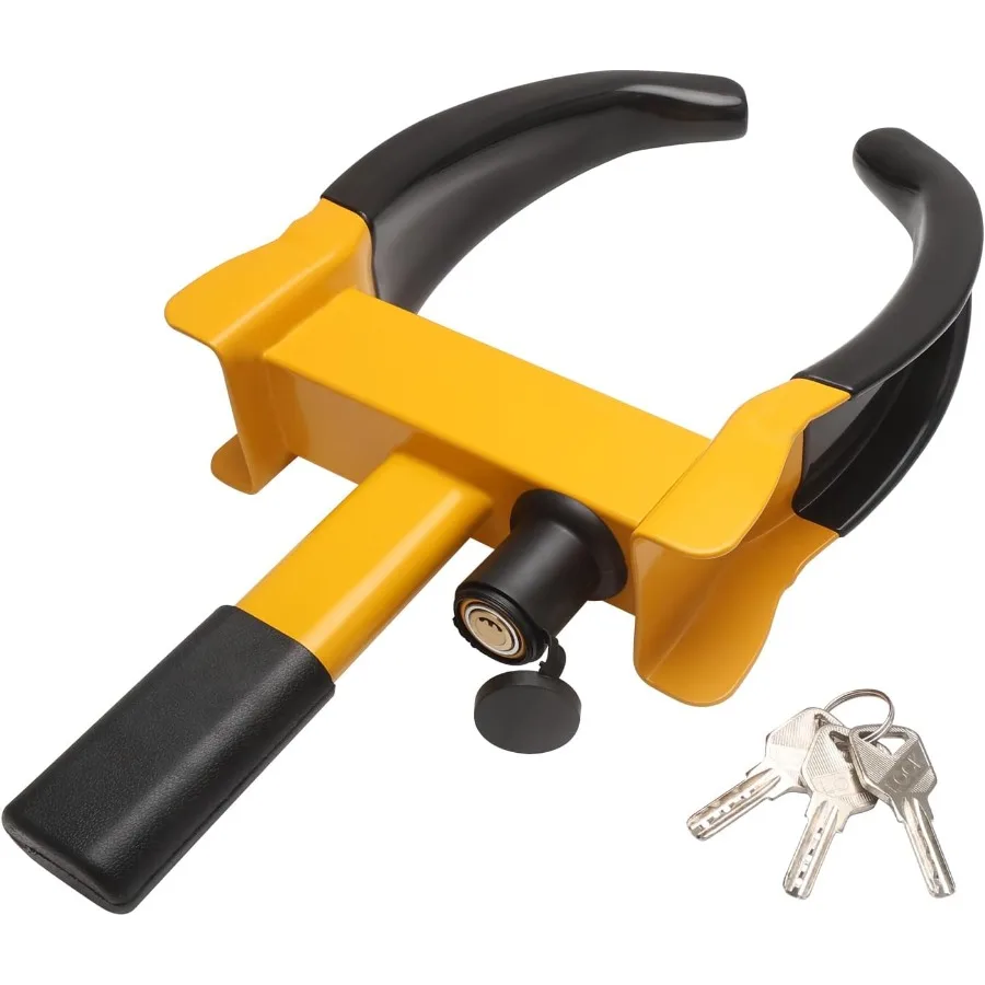 Universal Heavy Duty Wheel Lock for Cars SUVs Motorcycles and Golf Carts Bright YellowBlack AntiTheft Security Device with 3 Ke
Universal Heavy Duty Wheel Lock for Cars SUVs Motorcycles and Golf Carts Bright YellowBlack AntiTheft Security Device with 3 Ke