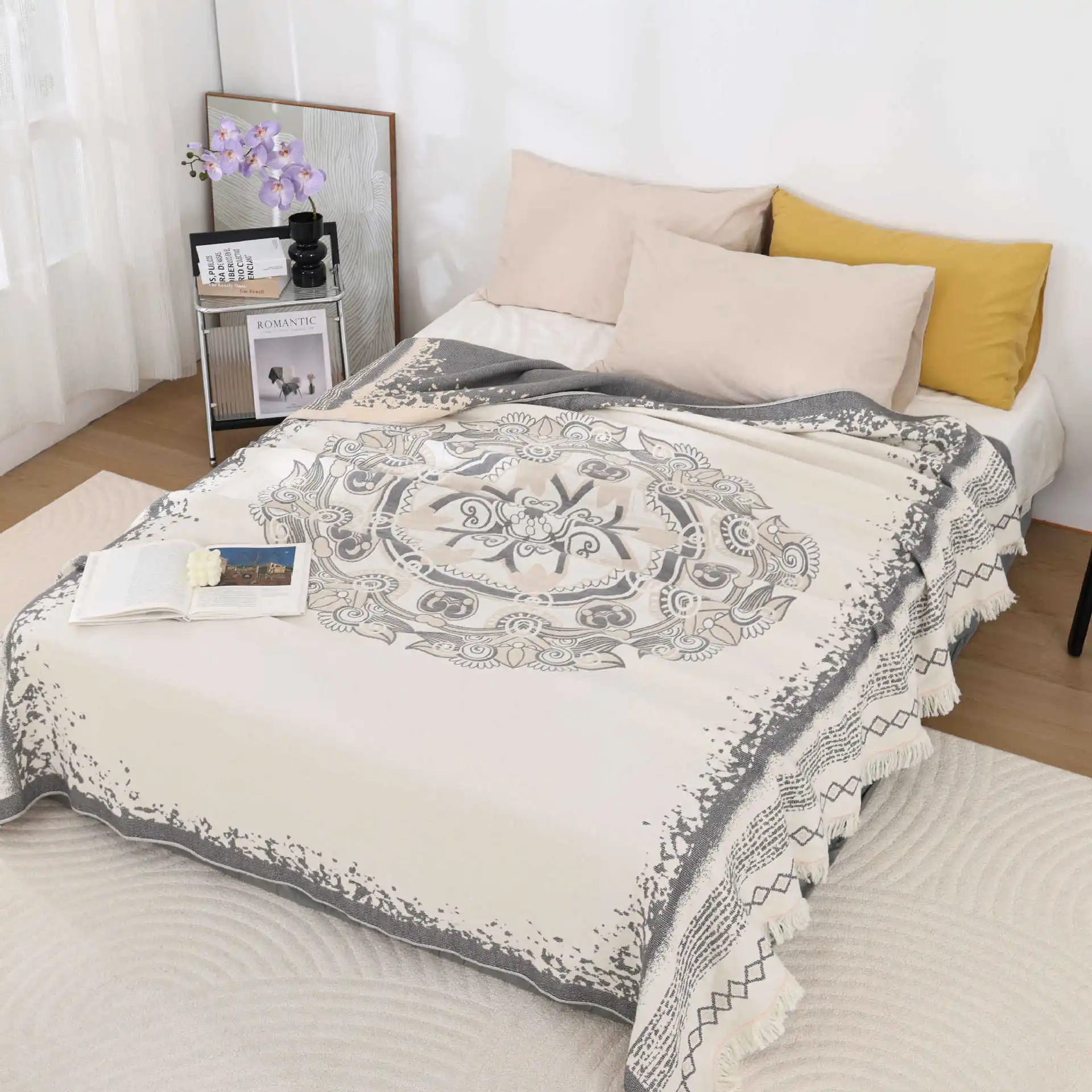 European Gauze Towel Blanket, Bedspread, for Sofa Bed, Cotton, Jacquard, 200*230, 150*200 m, Durable, High Quality
European Gauze Towel Blanket, Bedspread, for Sofa Bed, Cotton, Jacquard, 200*230, 150*200 m, Durable, High Quality
