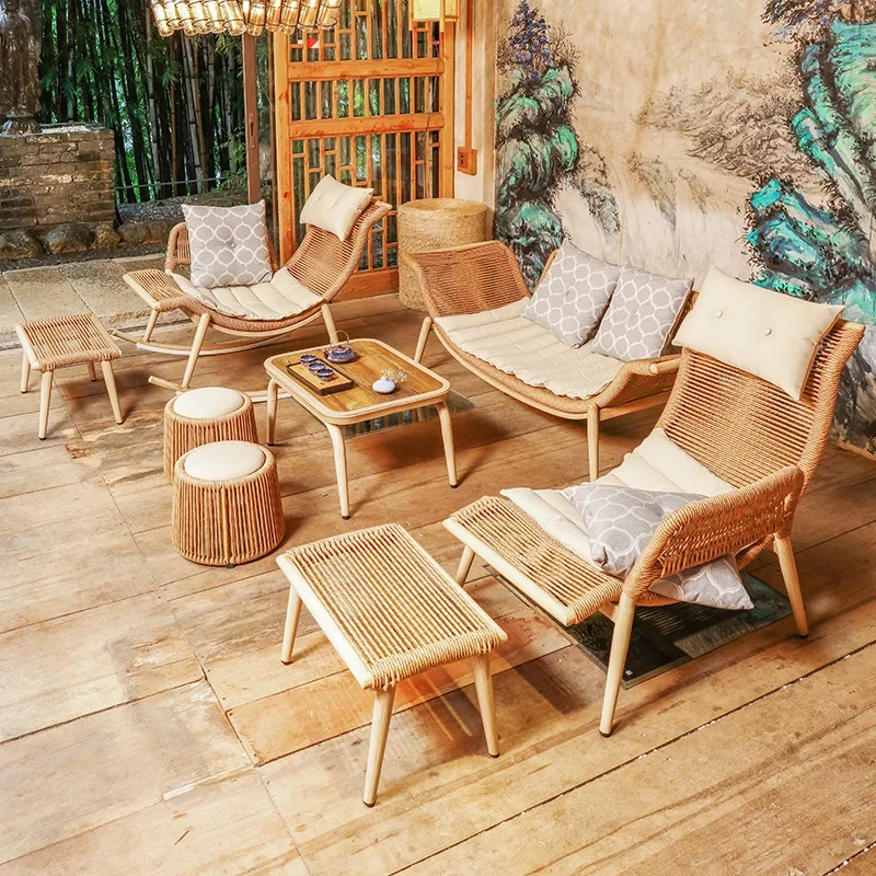 Outdoor sofa rattan woven waterproof sunscreen rattan chair courtyard outdoor recliner leisure chair sunlight room furniture
Outdoor sofa rattan woven waterproof sunscreen rattan chair courtyard outdoor recliner leisure chair sunlight room furniture