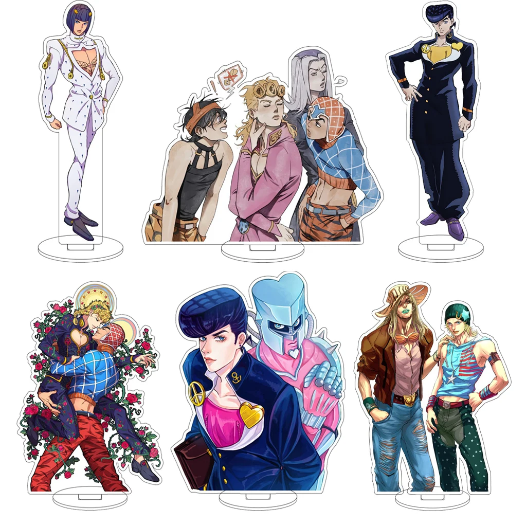 16CM Anime JoJo's Bizarre Adventure Higashikata Josuke Bruno Buccellati Kujou Joutarou Cos Acrylic Figure Stand Ornaments Gifts
16CM Anime JoJo's Bizarre Adventure Higashikata Josuke Bruno Buccellati Kujou Joutarou Cos Acrylic Figure Stand Ornaments Gifts