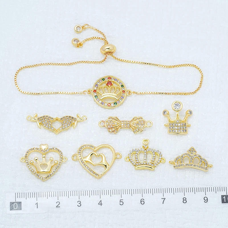 3 шт. латунные цирконовые соединители для браслета «сделай сам», ожерелья, изготовления ювелирных изделий, сердце, круглая корона, бант, кенгуро, полые аксессуары
3 шт. латунные цирконовые соединители для браслета «сделай сам», ожерелья, изготовления ювелирных изделий, сердце, круглая корона, бант, кенгуро, полые аксессуары