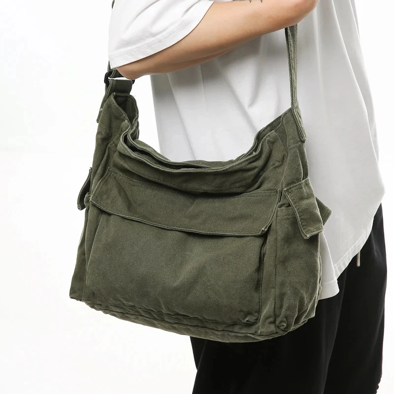 Tactical Washed Canvas Shoulder Bags Large Capacity Cotton Bags Hunting Tooling Bags
Tactical Washed Canvas Shoulder Bags Large Capacity Cotton Bags Hunting Tooling Bags