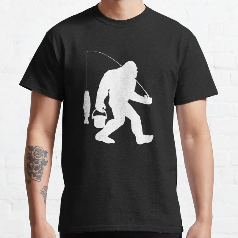 Vintage Humor Bigfoot Fishing Shirt Funny Sasquatch and Fish Graphic T Shirts for fisherman large size Adult tops S-6XL
Vintage Humor Bigfoot Fishing Shirt Funny Sasquatch and Fish Graphic T Shirts for fisherman large size Adult tops S-6XL