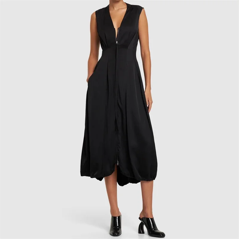 fashion summer dresses 2024 New Lace up waist Slim sleeveless Long dresses Casual versatile V-neck Midi dresses female dresses
fashion summer dresses 2024 New Lace up waist Slim sleeveless Long dresses Casual versatile V-neck Midi dresses female dresses