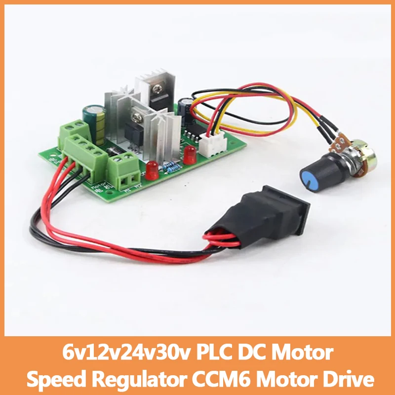 DC Motor Speed Regulator 6v 12v 24v 30v PLC CCM6 Motor Drive Stepless Adjustable Speed CW CCW Switching Speed Regulator
DC Motor Speed Regulator 6v 12v 24v 30v PLC CCM6 Motor Drive Stepless Adjustable Speed CW CCW Switching Speed Regulator