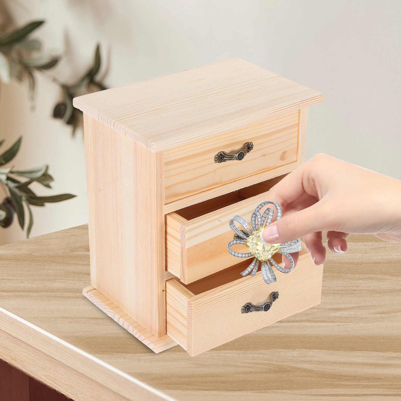 Wood Miniature Cabinet Drawers House Decoration Three Tier Miniature Furniture Model Miniature Display Bookcase Decorations
Wood Miniature Cabinet Drawers House Decoration Three Tier Miniature Furniture Model Miniature Display Bookcase Decorations