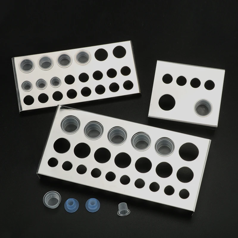 1 шт., держатель для чернил для татуировки из нержавеющей стали, контейнер для пигмента, держатель с 6/18 отверстиями, аксессуары для перманентного макияжа, принадлежности для татуировок
1 шт., держатель для чернил для татуировки из нержавеющей стали, контейнер для пигмента, держатель с 6/18 отверстиями, аксессуары для перманентного макияжа, принадлежности для татуировок