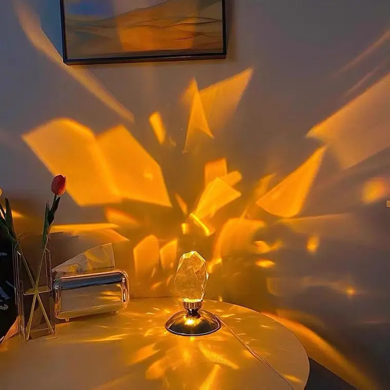 Ins style internet celebrity light and shadow diamond crystal table lamp, bedside bedroom simple girl atmosphere night light
Ins style internet celebrity light and shadow diamond crystal table lamp, bedside bedroom simple girl atmosphere night light