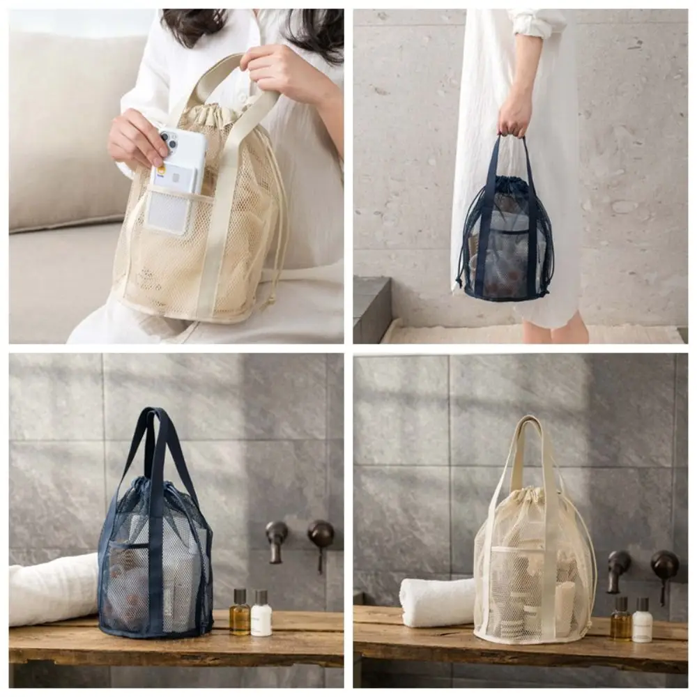 Handbag Mesh Toiletry Bag Drawstring Bag Cosmetic Bag Clothes Storage Bag Wash Bag Bundle Pocket Hanging Shower Organizer
Handbag Mesh Toiletry Bag Drawstring Bag Cosmetic Bag Clothes Storage Bag Wash Bag Bundle Pocket Hanging Shower Organizer