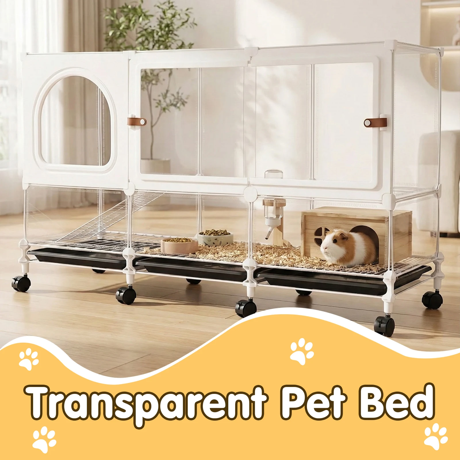 Двухуровневая клетка для кроликов с выдвижным поддоном, передвижная, на колесиках, 105x35x66 см, для шиншилл, белок, ежей
Двухуровневая клетка для кроликов с выдвижным поддоном, передвижная, на колесиках, 105x35x66 см, для шиншилл, белок, ежей