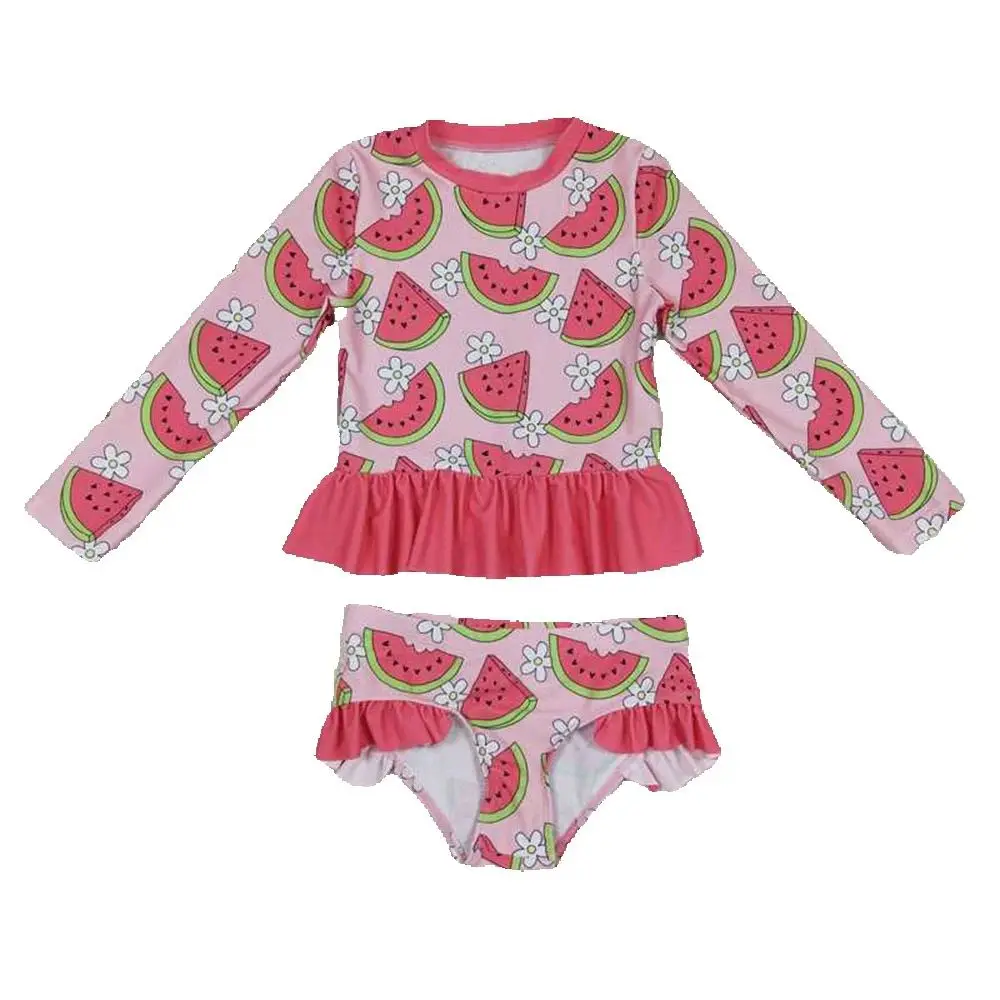Baby Girls Summer Swim Watermelon Red Baby Girls Long Sleeve Swimsuit Top with Bummie - Toddler Poolwear for Girls
Baby Girls Summer Swim Watermelon Red Baby Girls Long Sleeve Swimsuit Top with Bummie - Toddler Poolwear for Girls