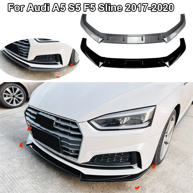Glossy Car Lower Front Bumper Spoiler Chin Lip Splitter Diffuser Deflector Guard 2017 - 2020 For Audi A5 S5 F5 Sline 2019 2018
Glossy Car Lower Front Bumper Spoiler Chin Lip Splitter Diffuser Deflector Guard 2017 - 2020 For Audi A5 S5 F5 Sline 2019 2018