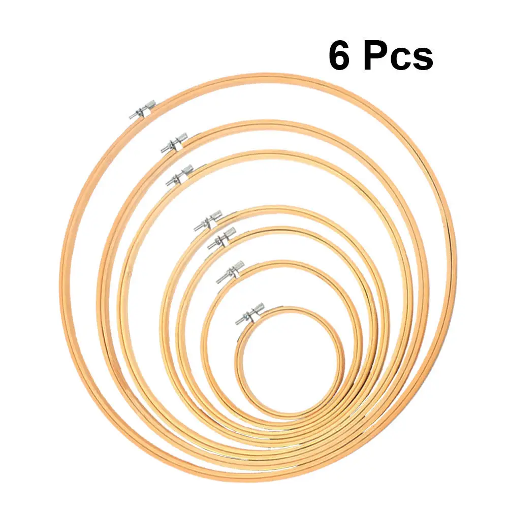 6Pcs Bamboo Cross Stitch Fixing Frames Assorted Sizes Mini Round Hoops for Embroidery DIY Sewing Craft Decoration
6Pcs Bamboo Cross Stitch Fixing Frames Assorted Sizes Mini Round Hoops for Embroidery DIY Sewing Craft Decoration