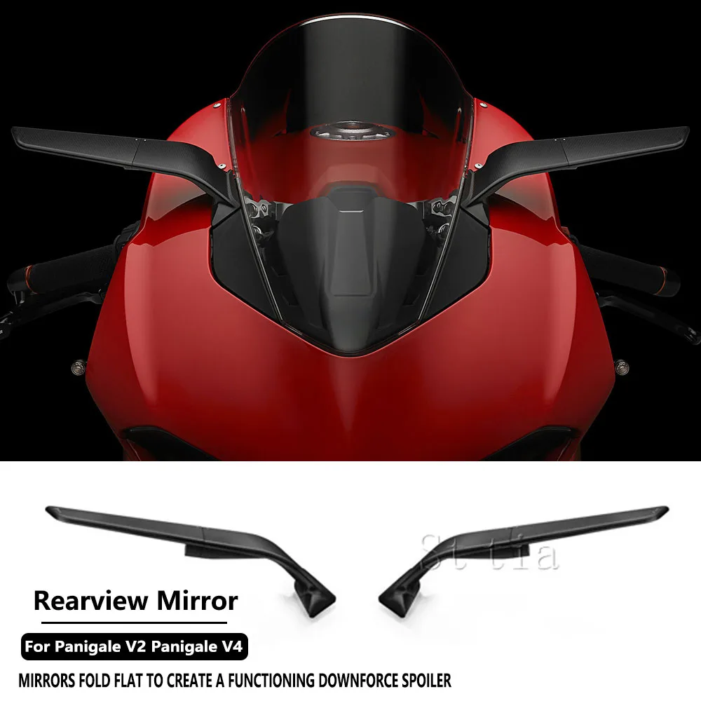 New Motorcycle For Ducati Panigale V2 2021-2024 PANIGALE V4 2018-2024 Rearview Mirrors Adjustable Wing Mirrors
New Motorcycle For Ducati Panigale V2 2021-2024 PANIGALE V4 2018-2024 Rearview Mirrors Adjustable Wing Mirrors