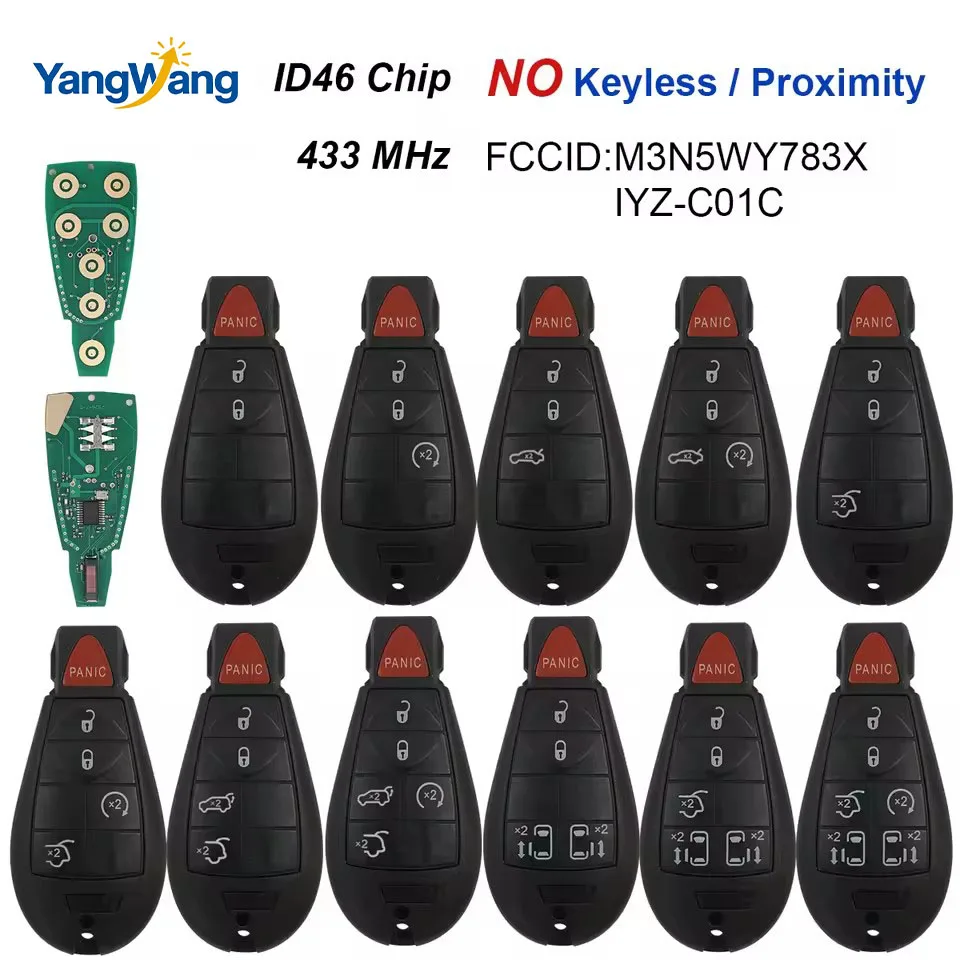 Yang 433Mhz 7941 mando a distancia para coche M3N5WY783X para Chrysler Town & Country Jeep Grand Cherokee Dodge Caravan Journey
Yang 433Mhz 7941 mando a distancia para coche M3N5WY783X para Chrysler Town & Country Jeep Grand Cherokee Dodge Caravan Journey
