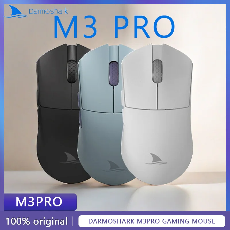 DarmoShark M3PRO gaming mouse 4K receiver wireless/wired Bluetooth Lightweight Customized PAW3395 26000DPI 650IPS RGB light
DarmoShark M3PRO gaming mouse 4K receiver wireless/wired Bluetooth Lightweight Customized PAW3395 26000DPI 650IPS RGB light