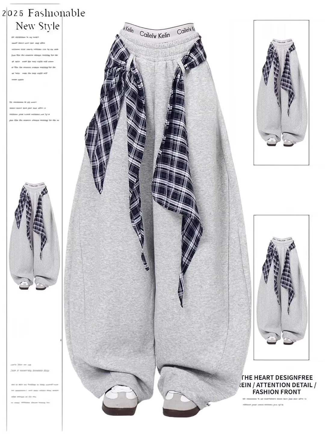 American Retro Plaid Wide Leg Pants Loose Casual Sports Trousers Men Women Design Sense Layered Knife Sweatpants
American Retro Plaid Wide Leg Pants Loose Casual Sports Trousers Men Women Design Sense Layered Knife Sweatpants