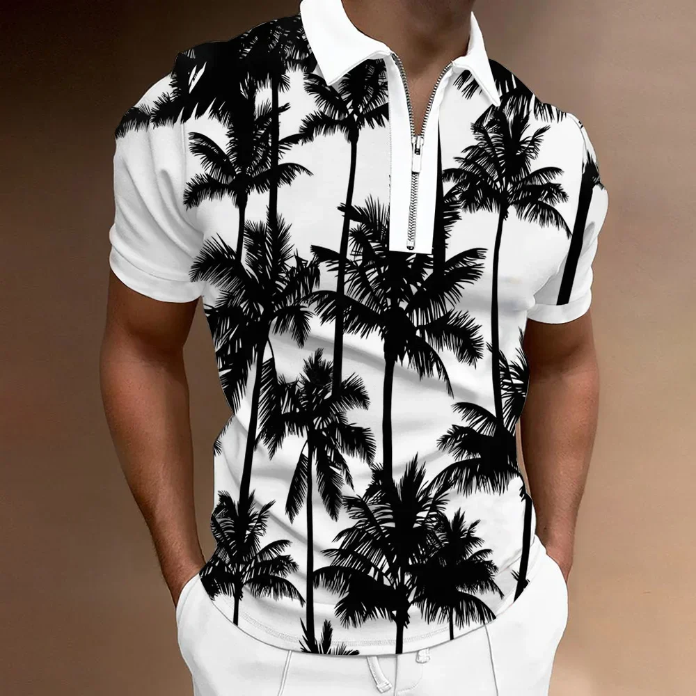 New Summer High Quality Men Polo Shirts High Street Print Casual Short Sleeve Mens Shirts Turn-Down Collar Zipper Polo Shirt Men
New Summer High Quality Men Polo Shirts High Street Print Casual Short Sleeve Mens Shirts Turn-Down Collar Zipper Polo Shirt Men