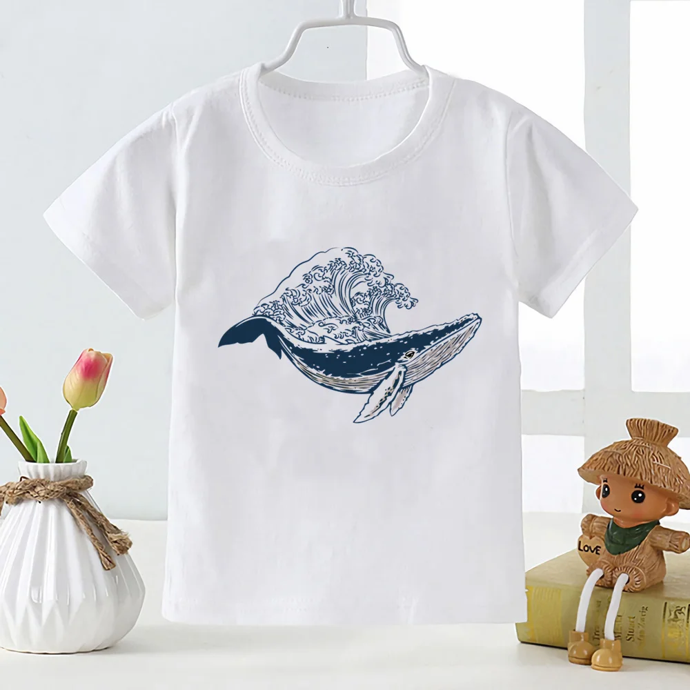 Print Cartoon Baby Clothes Whale Pattern T-shirt Boys Girls White T Shirt Toddler Summer Fashion Tops Kids Tshirt
Print Cartoon Baby Clothes Whale Pattern T-shirt Boys Girls White T Shirt Toddler Summer Fashion Tops Kids Tshirt