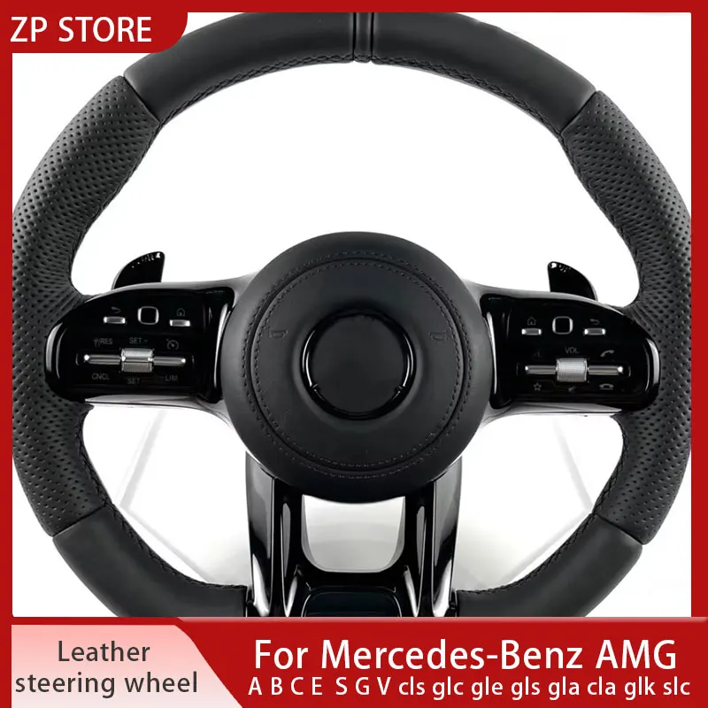 For Mercedes Benz A, B, C, E, S-Class CLA CLE CLG C190 W205 C43 sl63 cla45 g63 W211 W202 leather steering wheel
For Mercedes Benz A, B, C, E, S-Class CLA CLE CLG C190 W205 C43 sl63 cla45 g63 W211 W202 leather steering wheel