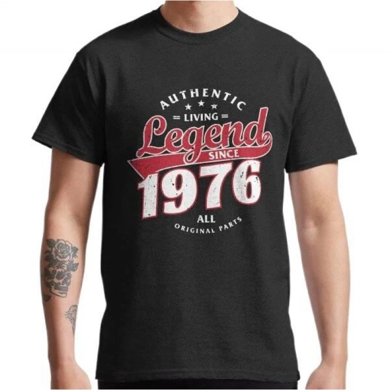 Made In 1976 - All Original Parts Birthday 1976 Limited Edition Gift T-Shirt 100% cotton printed Short Sleeve Graphic clothes
Made In 1976 - All Original Parts Birthday 1976 Limited Edition Gift T-Shirt 100% cotton printed Short Sleeve Graphic clothes