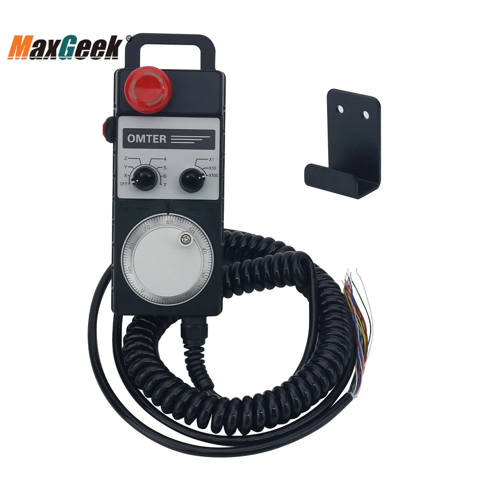 Maxgeek 5-12E 7Axis MPG Universal Manual Pulse Generator CNC Handwheel 25PPR 12V without Emergency Stop Button for Mitsubishi
Maxgeek 5-12E 7Axis MPG Universal Manual Pulse Generator CNC Handwheel 25PPR 12V without Emergency Stop Button for Mitsubishi